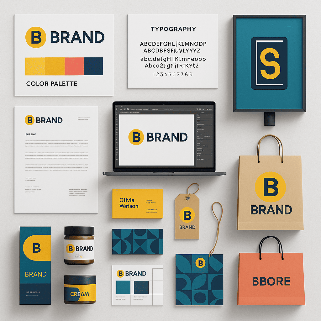 Brand Identity and Print Package for a Modern Retail Brand
